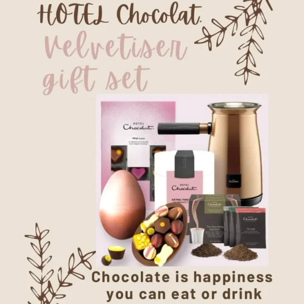 Hotel Chocolat Velvetiser Hot Chocolate Machine & Gift Bundle